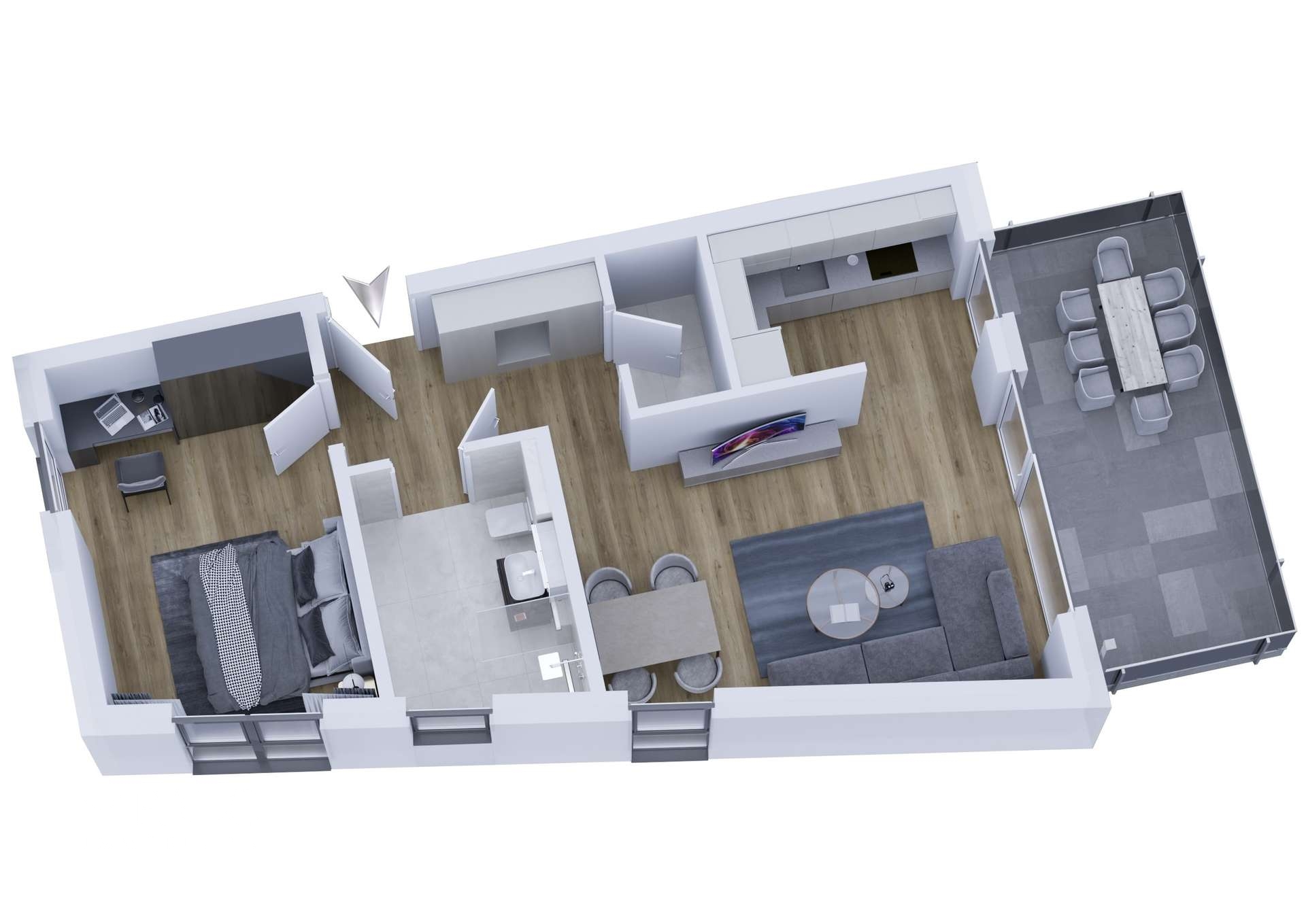 Grundriss WG 9,11,13